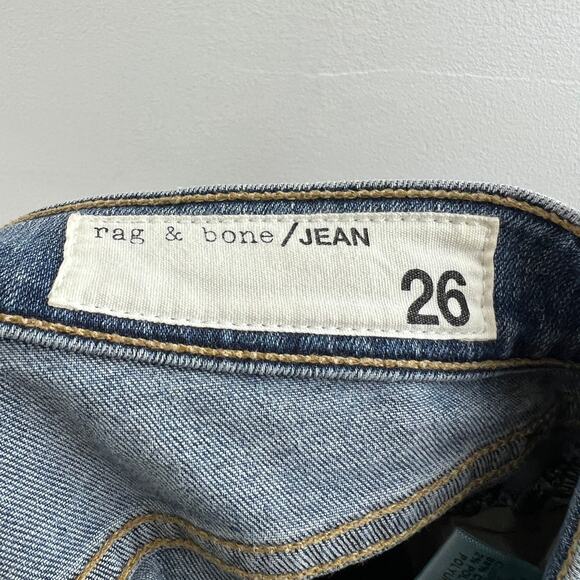Rag & Bone Dive Jeans Denim Freemont Wash Cotton Blend High Rise Skinny Size 26 - Picture 7 of 9